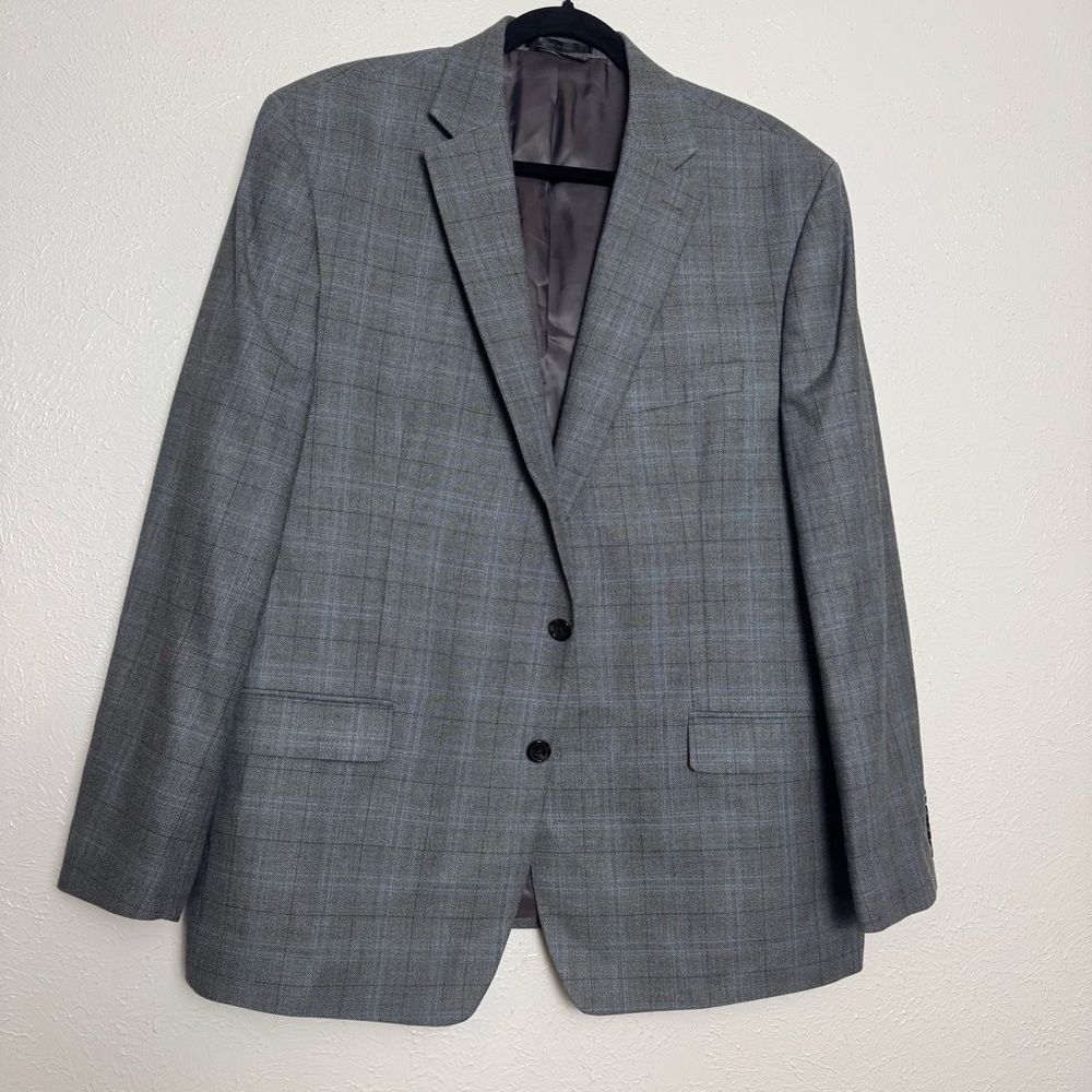 Ralph Lauren Classic Gray Plaid Tartan Blazer Sport‎ Coat